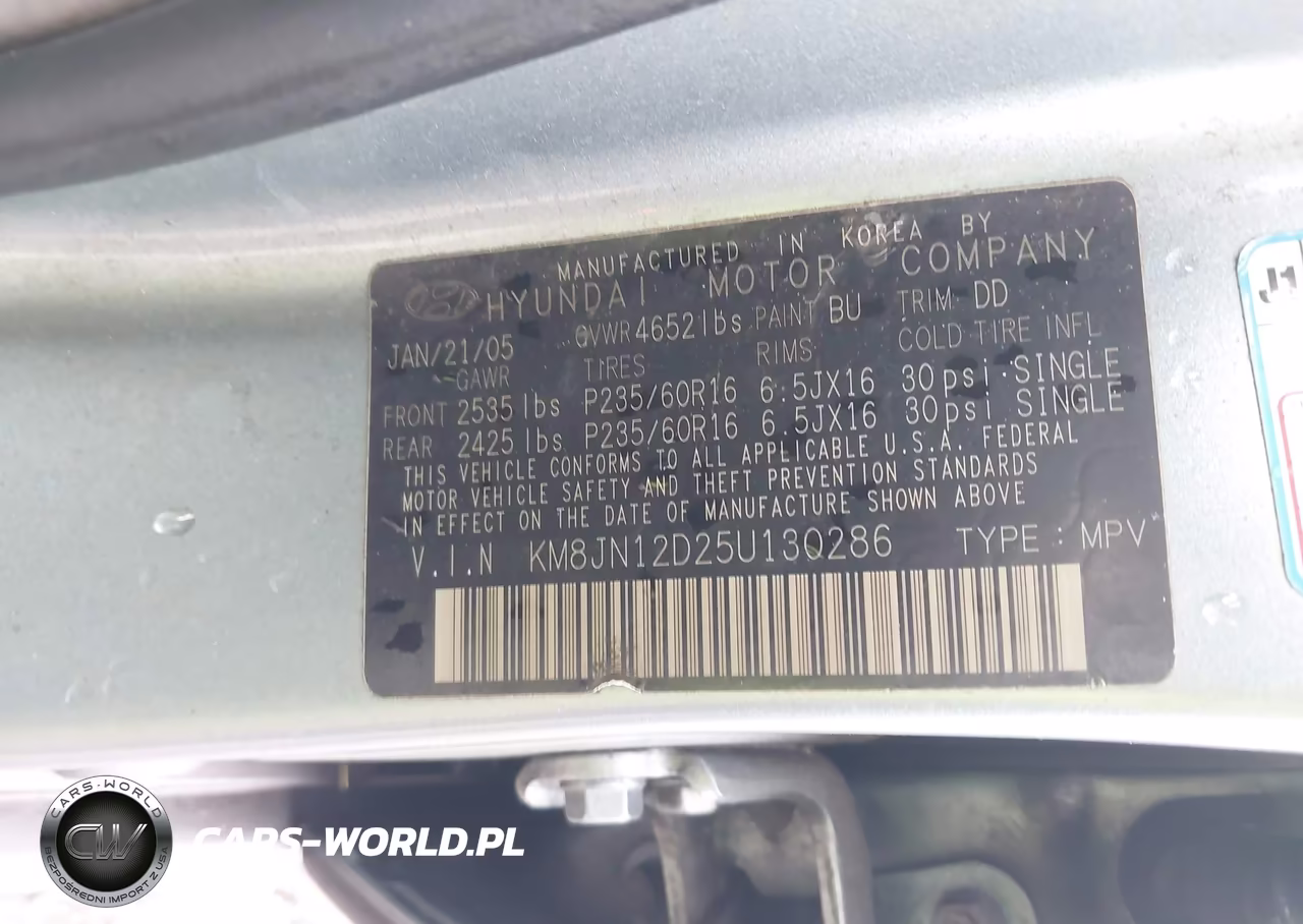 2005 Hyundai Tucson Gls-Lx VIN:KM8JN12D25U130286 - 9