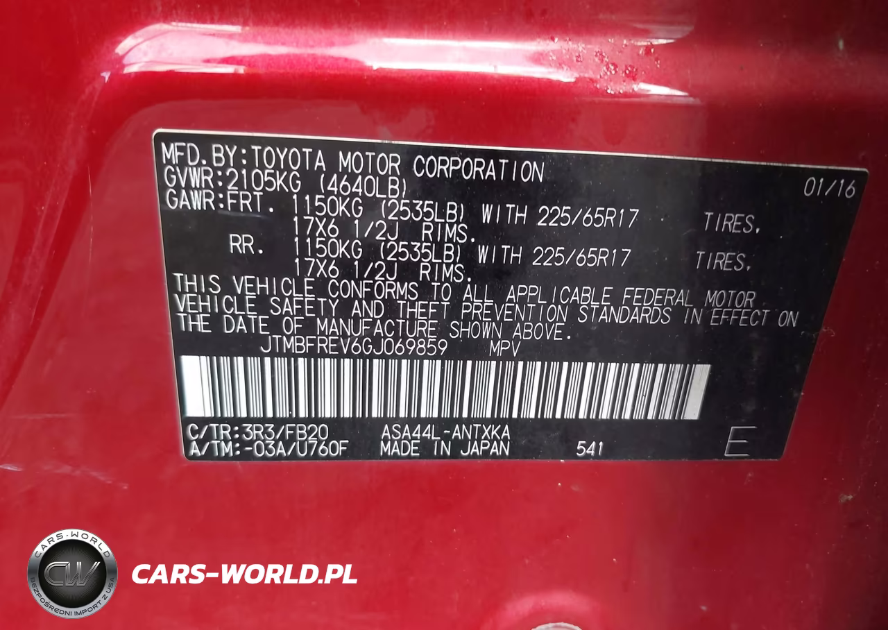 2016 Toyota Rav4 Le VIN:JTMBFREV6GJ069859 - 9