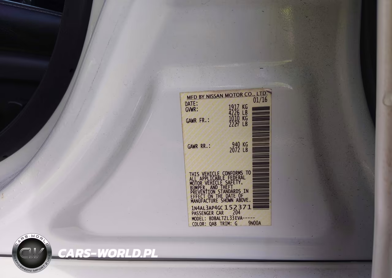2016 Nissan Altima 2.5 Sl VIN:1N4AL3AP4GC152371 - 9