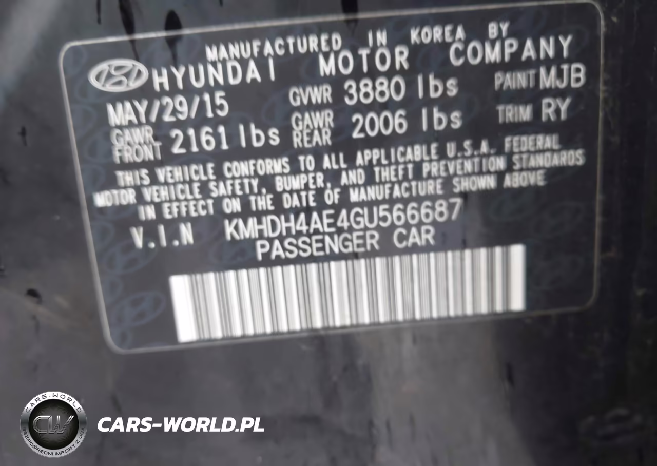 2016 Hyundai Elantra Value Edition VIN:KMHDH4AE4GU566687 - 9