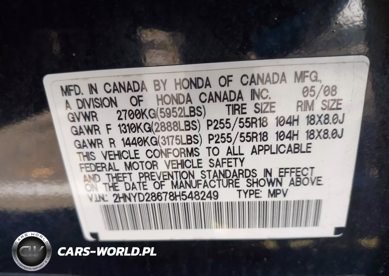 2008 Acura Mdx Technology Package VIN:2HNYD28678H548249 - 9