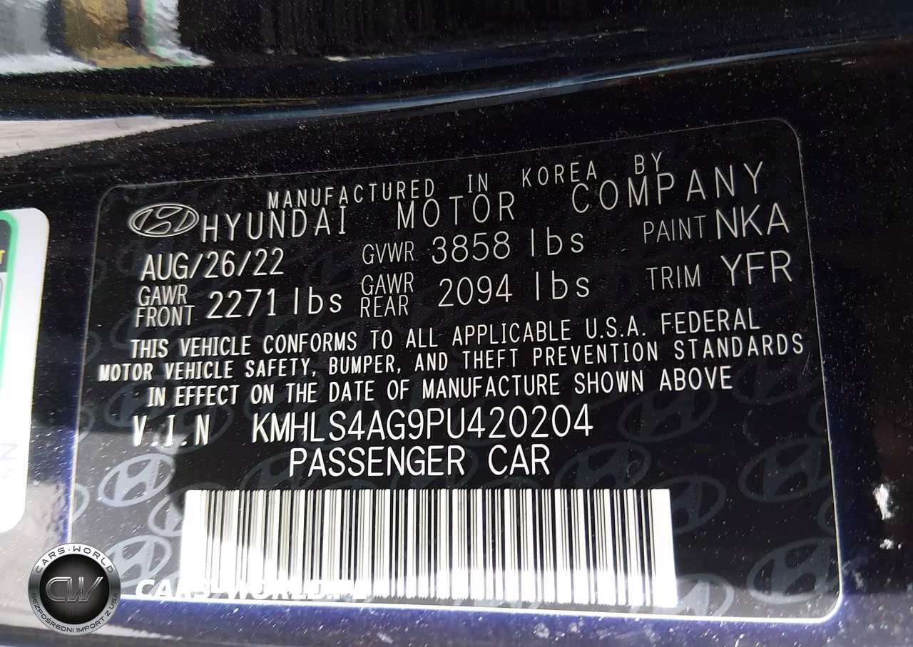 2023 Hyundai Elantra Sel VIN:KMHLS4AG9PU420204 - 9