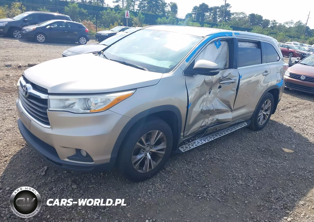 2014 Toyota Highlander Xle V6 VIN:5TDJKRFH7ES062919 - 2