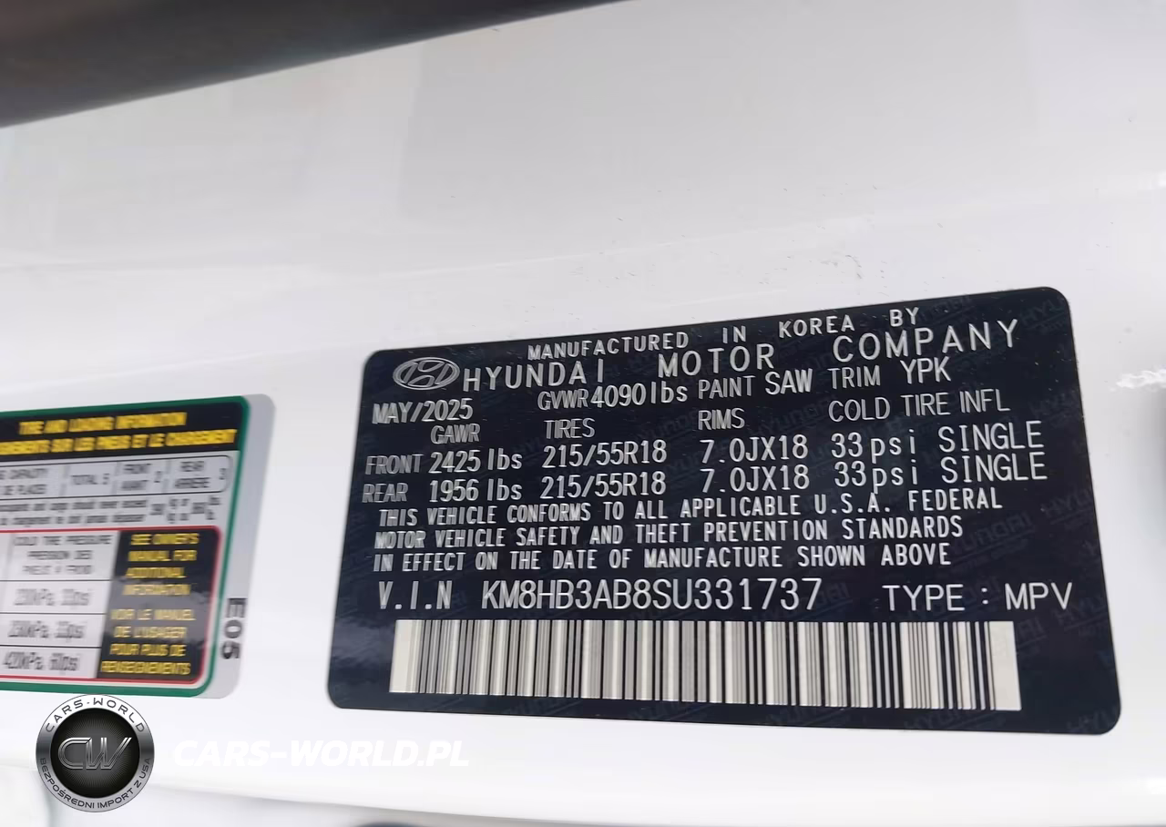 2025 Hyundai Kona Sel VIN:KM8HB3AB8SU331737 - 9