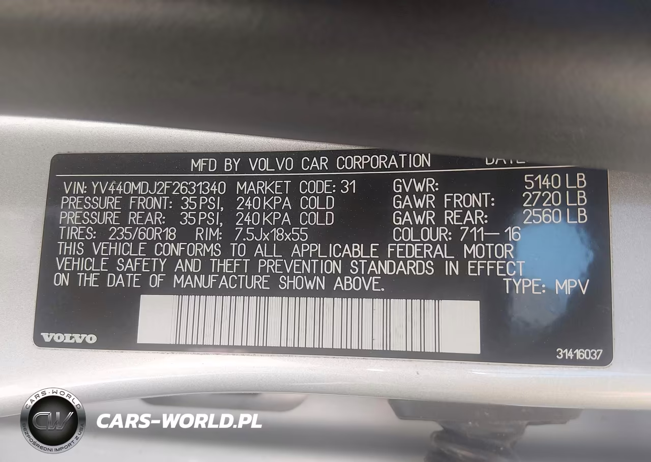 2015 Volvo Xc60 T5 VIN:YV440MDJ2F2631340 - 9