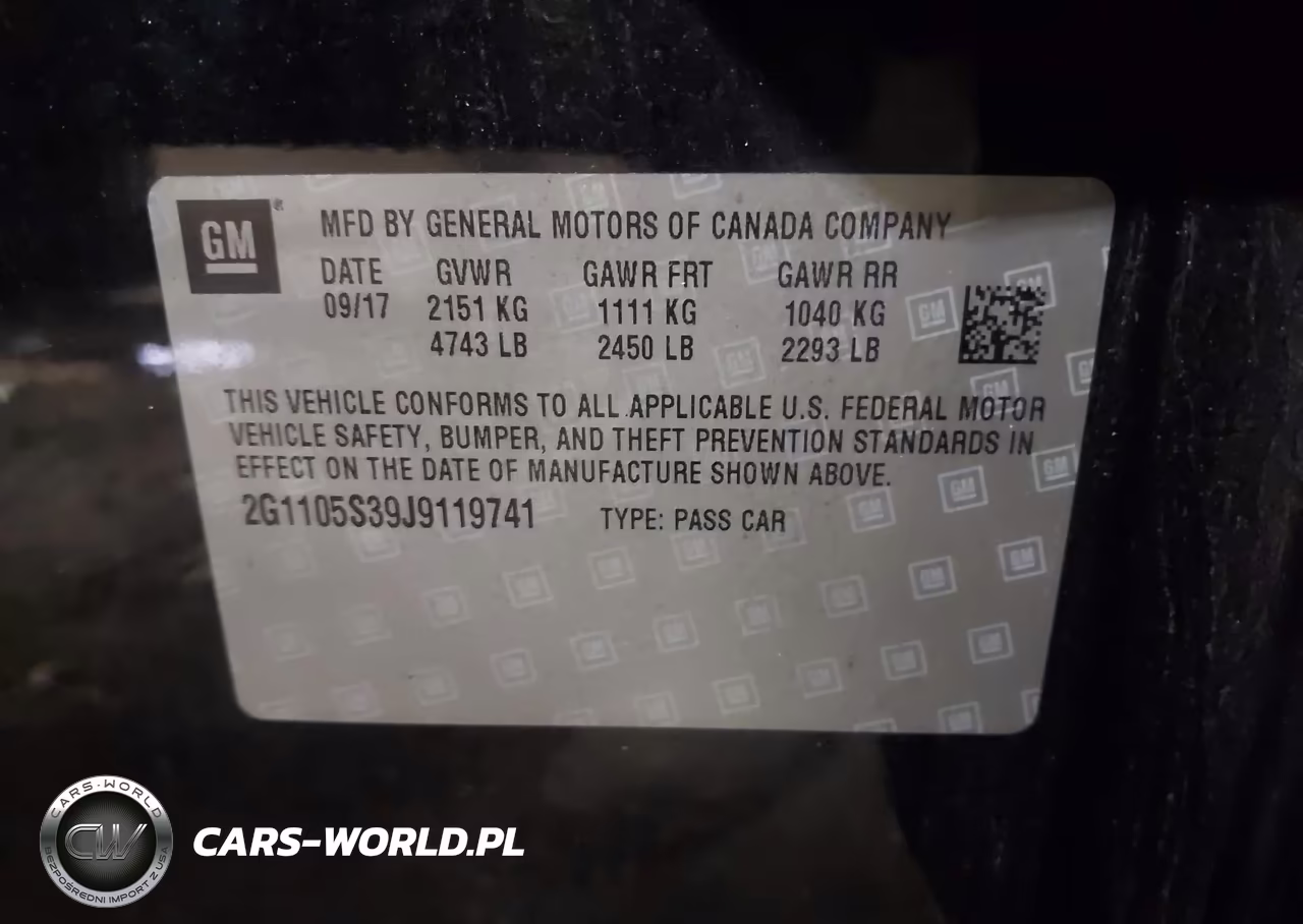 2018 Chevrolet Impala 1Lt VIN:2G1105S39J9119741 - 9