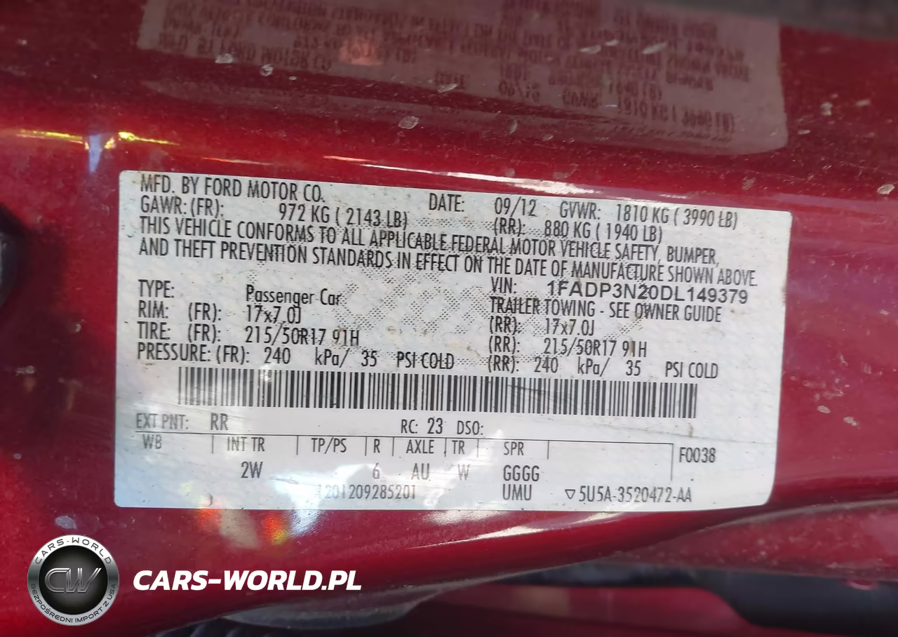2013 Ford Focus Titanium VIN:1FADP3N20DL149379 - 9