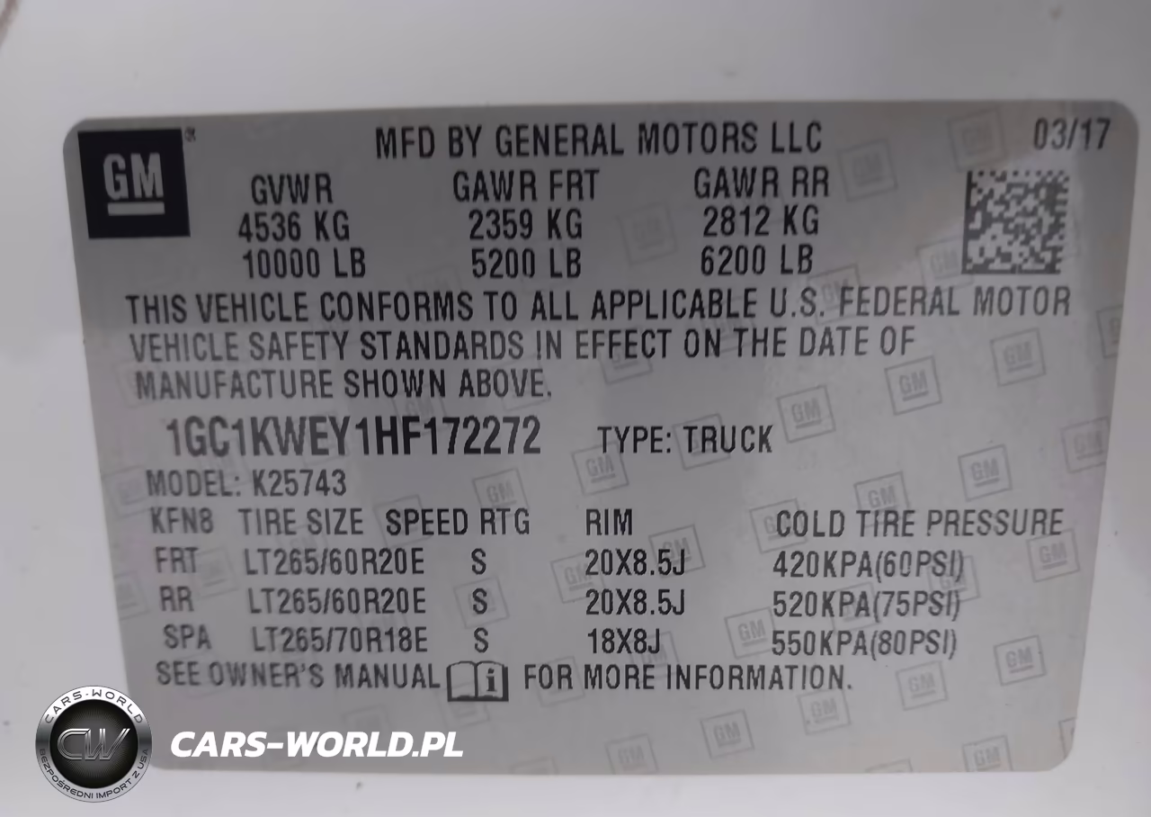 2017 Chevrolet Silverado 2500Hd Ltz VIN:1GC1KWEY1HF172272 - 9