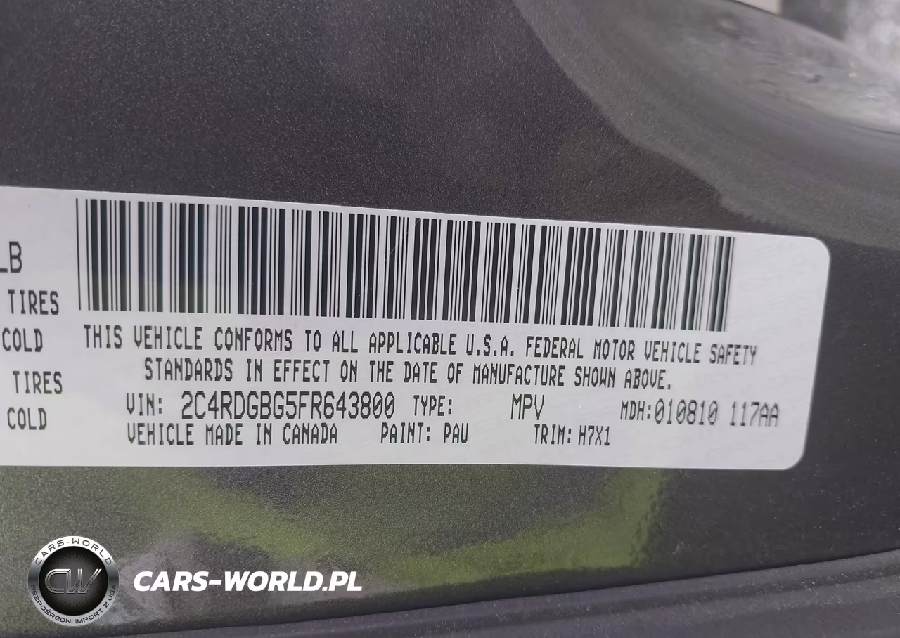 2015 Dodge Grand Caravan American Value Pkg VIN:2C4RDGBG5FR643800 - 9