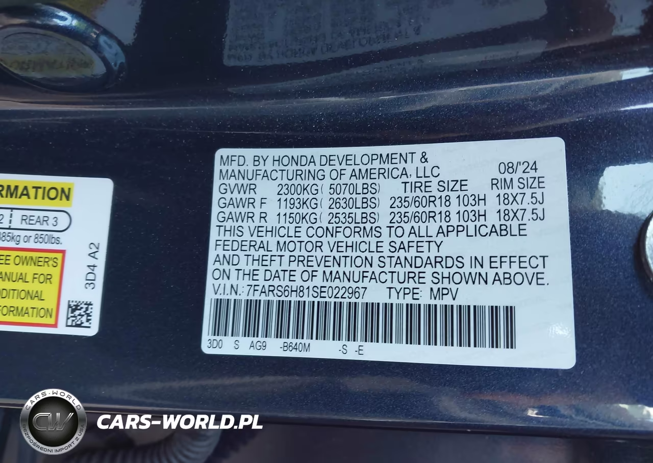 2025 Honda Cr-V Hybrid Sport-L VIN:7FARS6H81SE022967 - 9