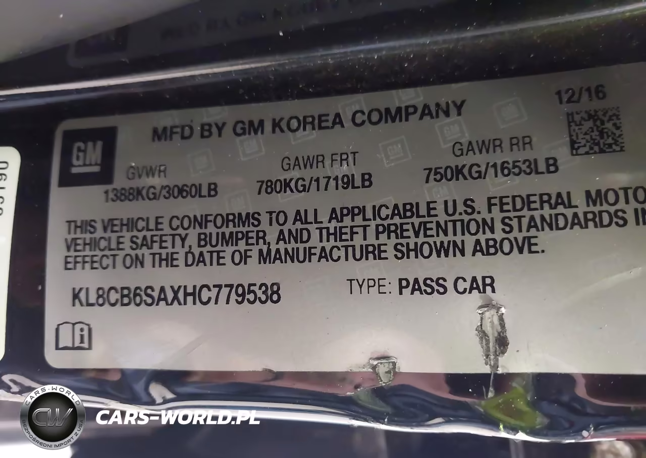 2017 Chevrolet Spark Ls Cvt VIN:KL8CB6SAXHC779538 - 9