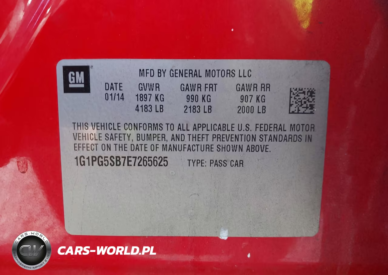 2014 Chevrolet Cruze Ltz VIN:1G1PG5SB7E7265625 - 9