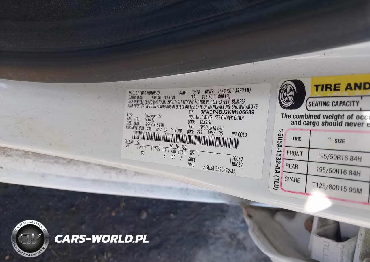 2019 Ford Fiesta Se VIN:3FADP4BJ2KM106689 - 9