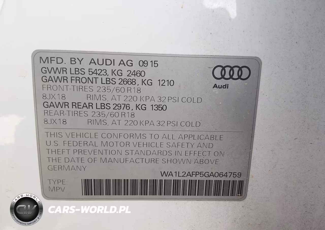 2016 Audi Q5 2.0T Premium VIN:WA1L2AFP5GA064759 - 9
