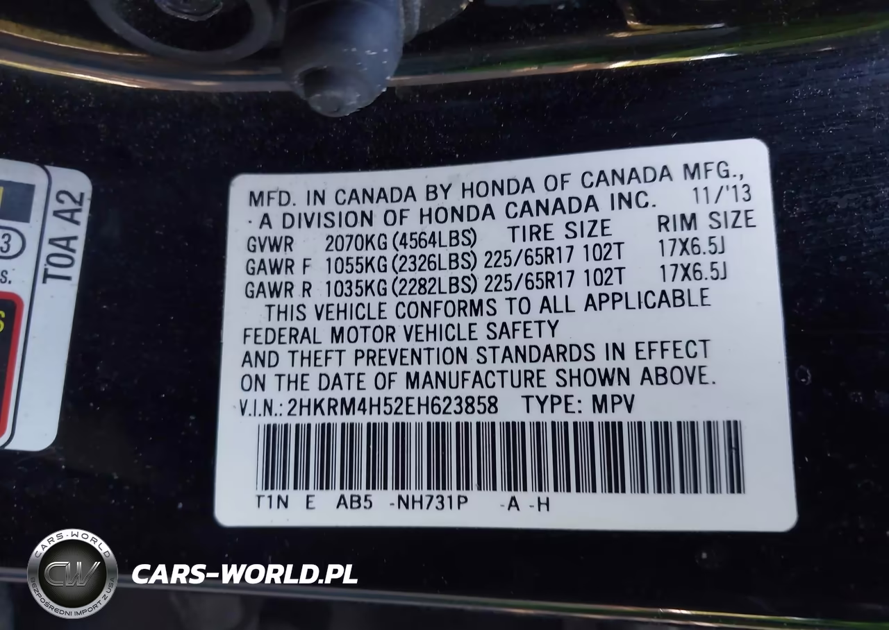 2014 Honda Cr-V Ex VIN:2HKRM4H52EH623858 - 9