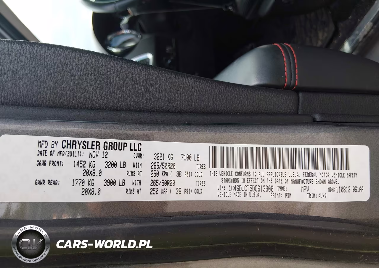 2013 Dodge Durango R-T VIN:1C4SDJCT5DC613308 - 9