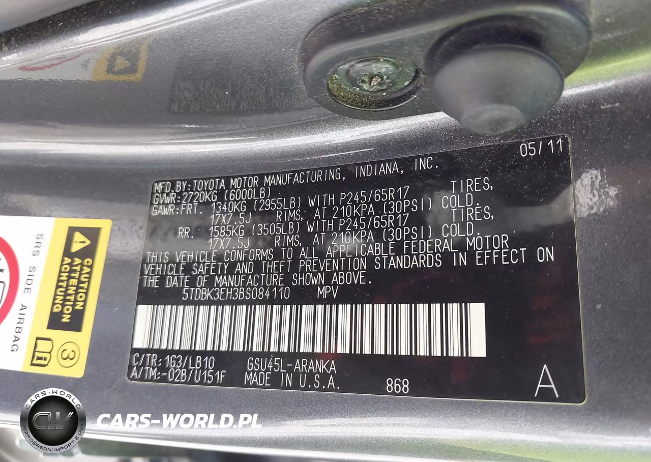 2011 Toyota Highlander Se V6 VIN:5TDBK3EH3BS084110 - 9