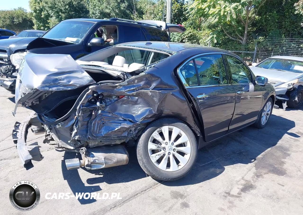 2014 Honda Accord Ex-L V-6 VIN:1HGCR3F8XEA028764 - 4