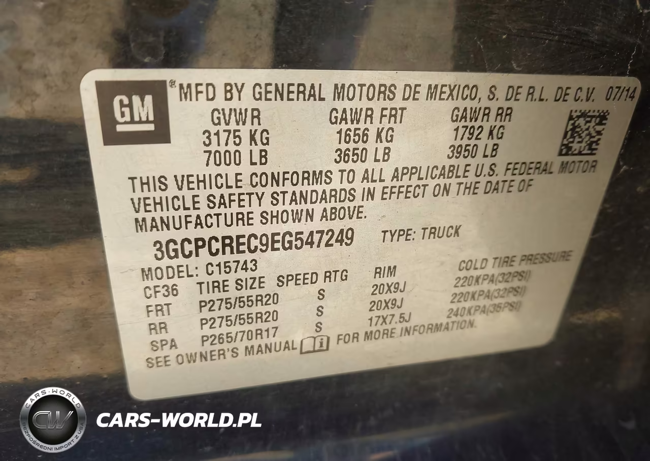 2014 Chevrolet Silverado 1500 1Lt VIN:3GCPCREC9EG547249 - 9