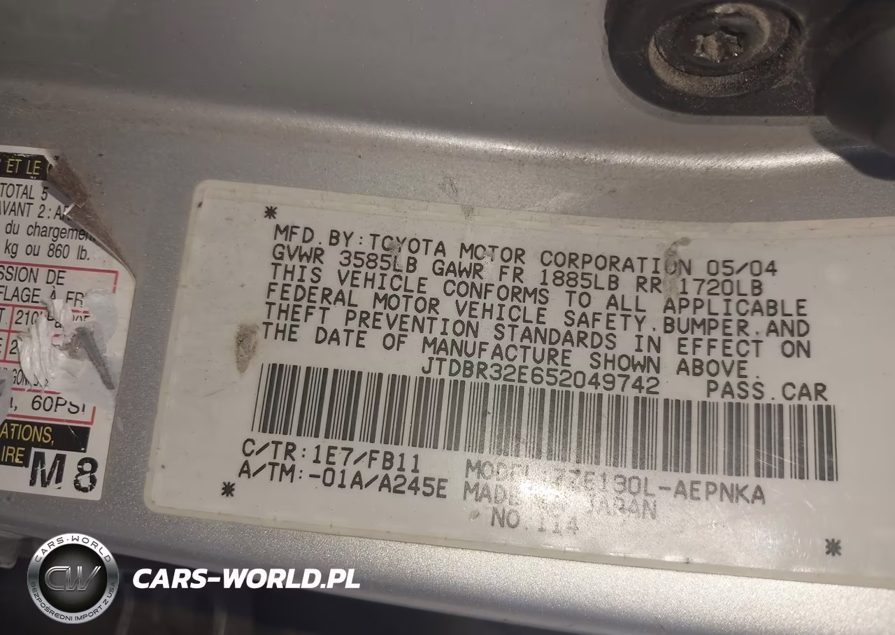 2005 Toyota Corolla Le VIN:JTDBR32E652049742 - 9