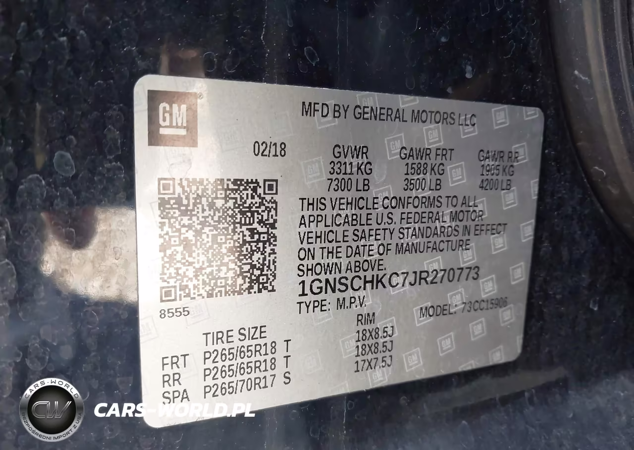 2018 Chevrolet Suburban Lt VIN:1GNSCHKC7JR270773 - 9
