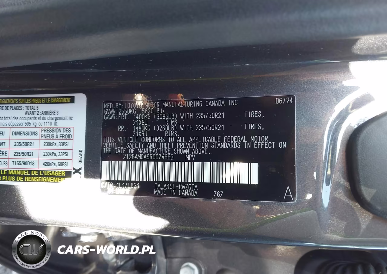 2024 Lexus Rx 350 Premium Plus VIN:2T2BAMCA9RC074663 - 9