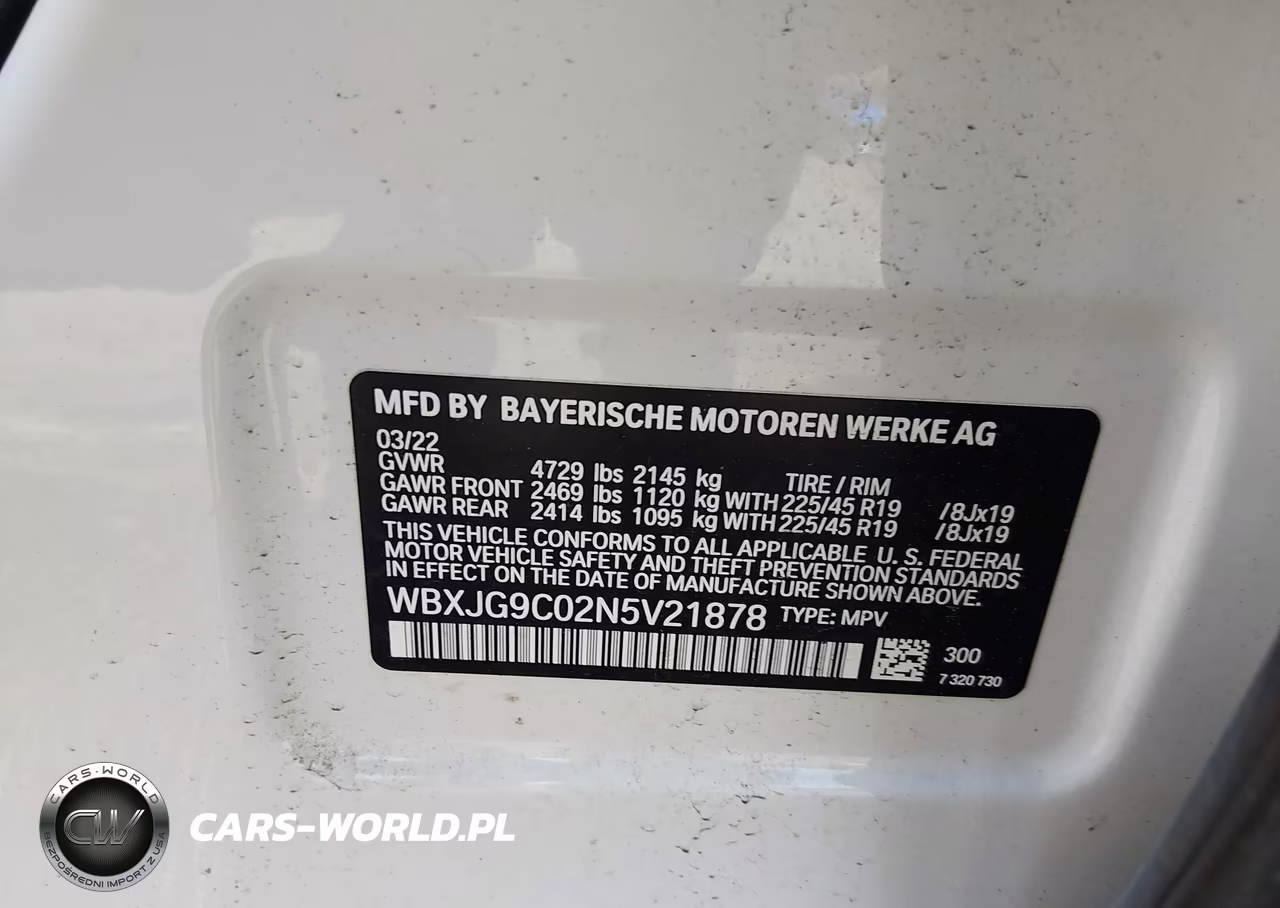 2022 BMW X1 xDrive28I VIN:WBXJG9C02N5V21878 - 9