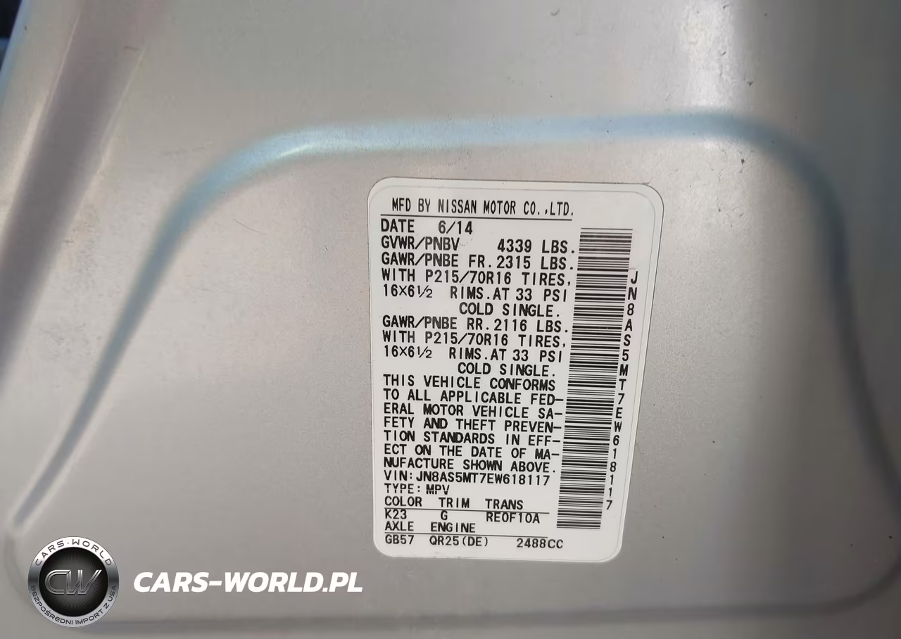 2014 Nissan Rogue Select S VIN:JN8AS5MT7EW618117 - 9
