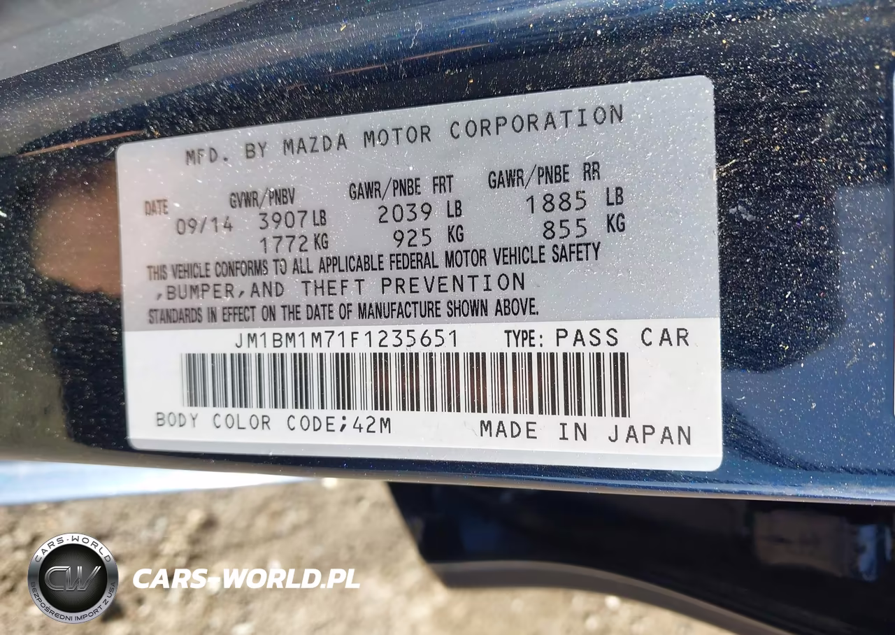 2015 Mazda Mazda3 I Grand Touring VIN:JM1BM1M71F1235651 - 9