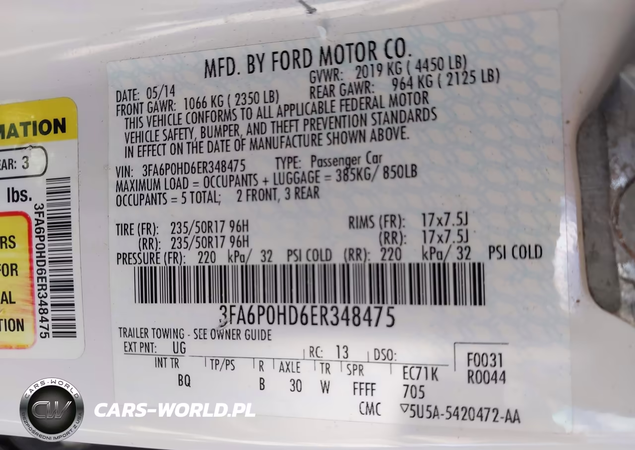 2014 Ford Fusion Se VIN:3FA6P0HD6ER348475 - 9