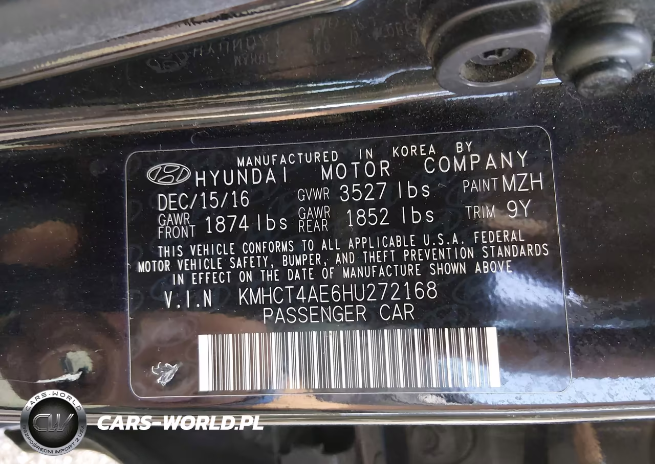 2017 Hyundai Accent Se VIN:KMHCT4AE6HU272168 - 9