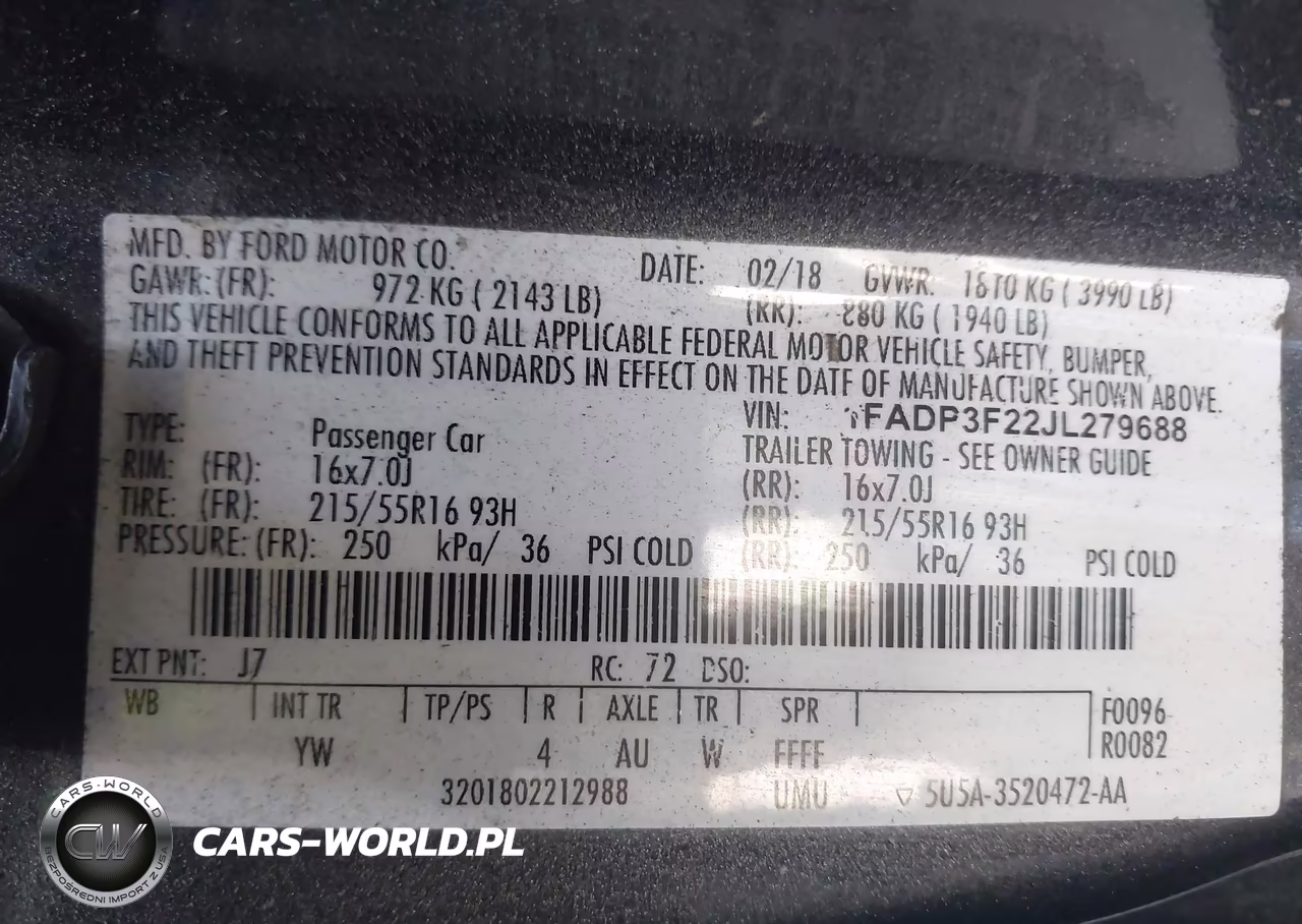 2018 Ford Focus Se VIN:1FADP3F22JL279688 - 9
