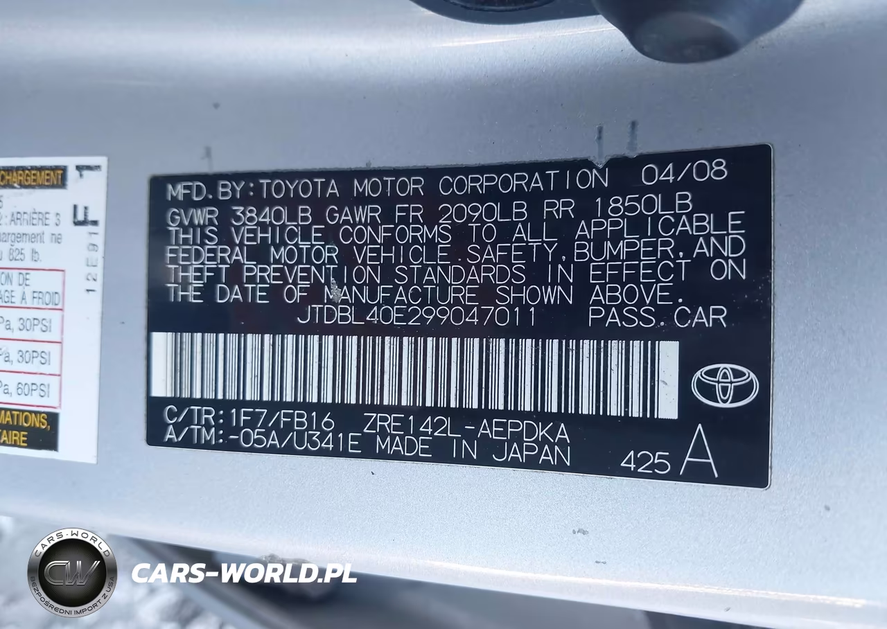 2009 Toyota Corolla Le VIN:JTDBL40E299047011 - 9