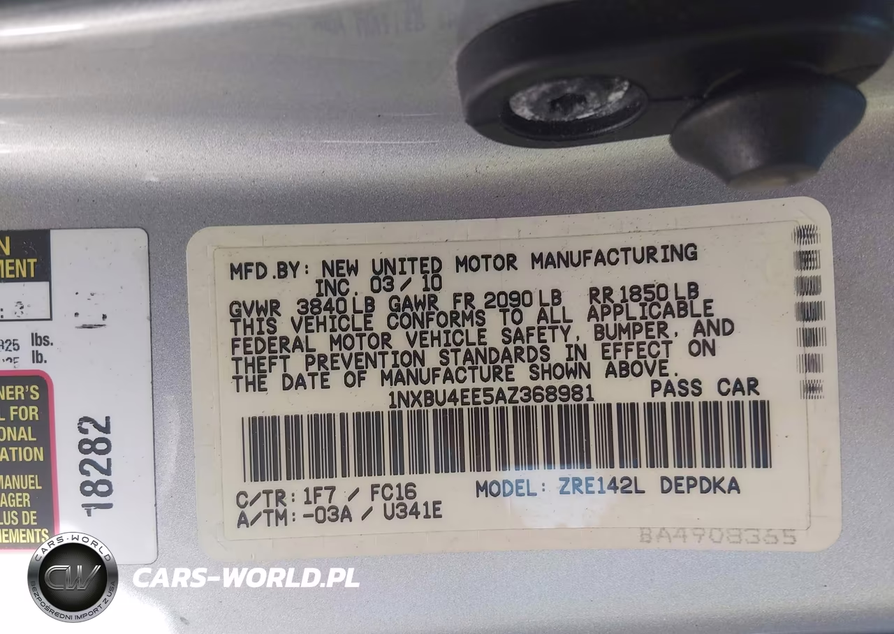 2010 Toyota Corolla Le VIN:1NXBU4EE5AZ368981 - 9