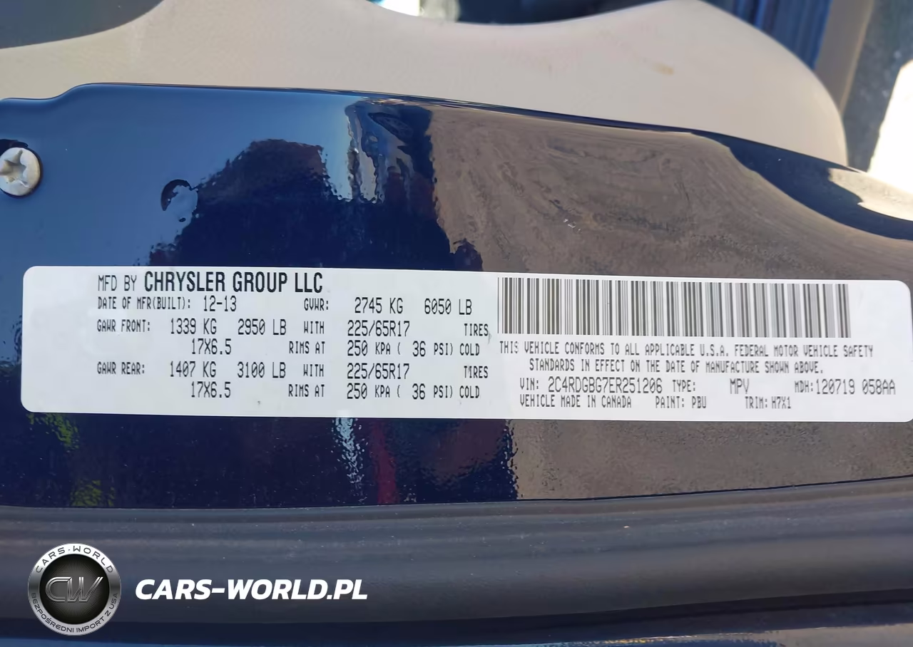 2014 Dodge Grand Caravan American Value Pkg VIN:2C4RDGBG7ER251206 - 9