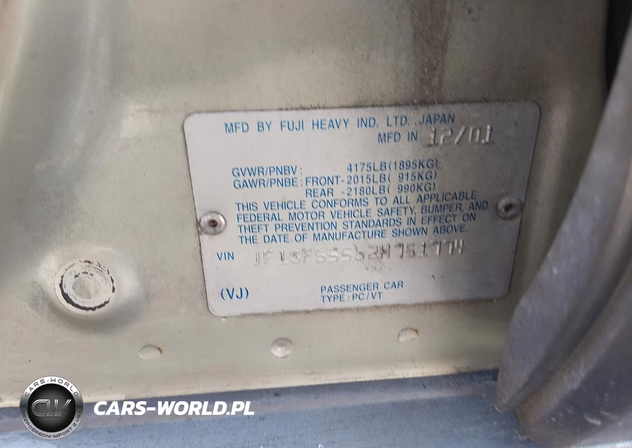 2002 Subaru Forester S VIN:JF1SF65562H751774 - 9