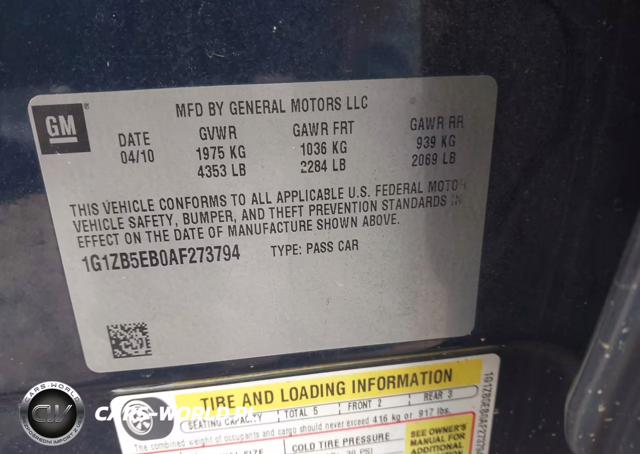 2010 Chevrolet Malibu Ls VIN:1G1ZB5EB0AF273794 - 9