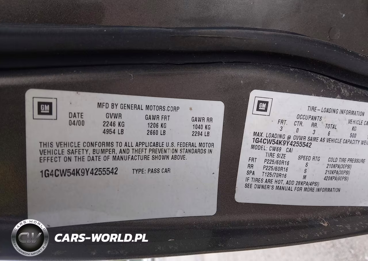 2000 Buick Park Avenue VIN:1G4CW54K9Y4255542 - 9