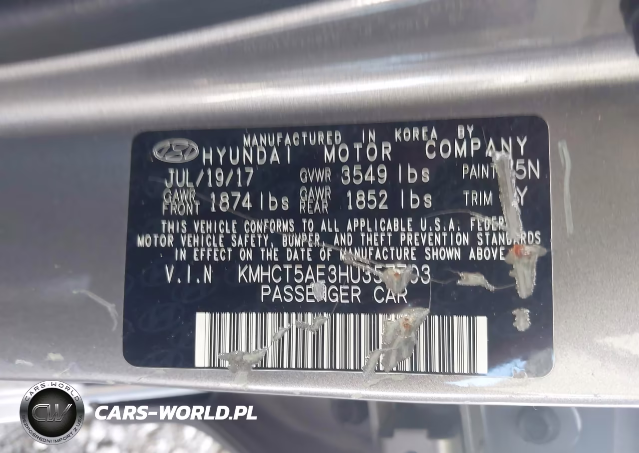 2017 Hyundai Accent Se VIN:KMHCT5AE3HU357703 - 9