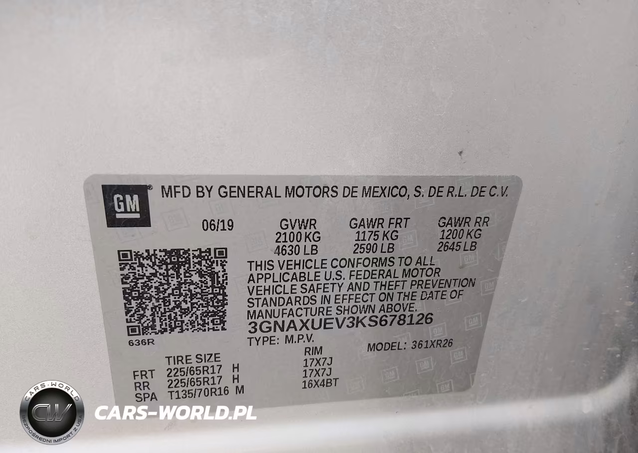 2019 Chevrolet Equinox Lt VIN:3GNAXUEV3KS678126 - 9