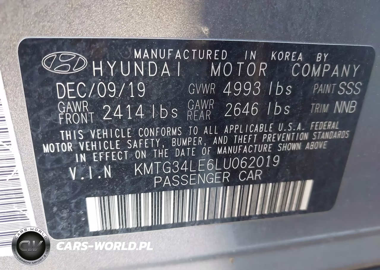 2020 Genesis G70 3.3T Awd VIN:KMTG34LE6LU062019 - 9
