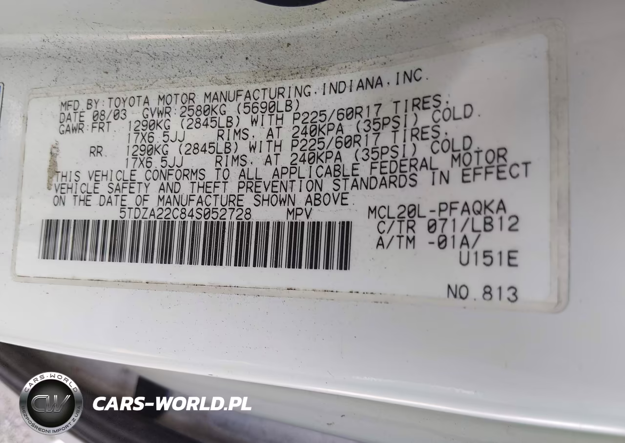 2004 Toyota Sienna Xle VIN:5TDZA22C84S052728 - 9