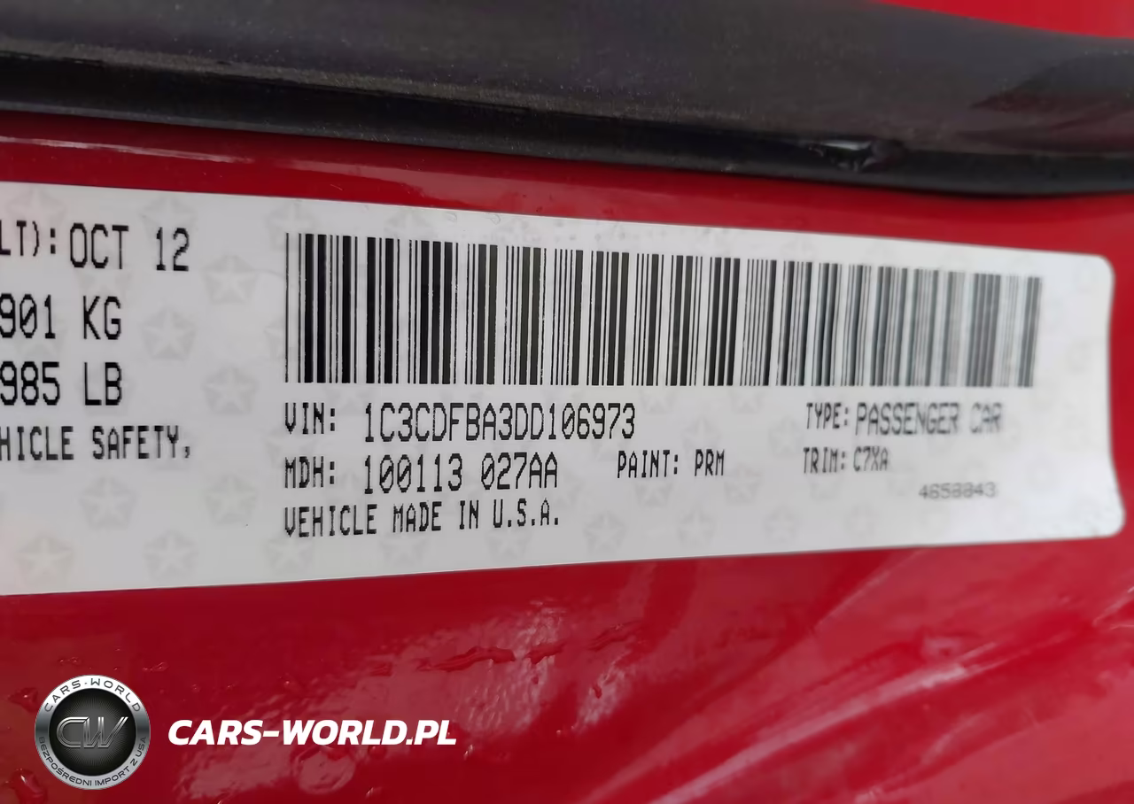 2013 Dodge Dart Rallye VIN:1C3CDFBA3DD106973 - 9