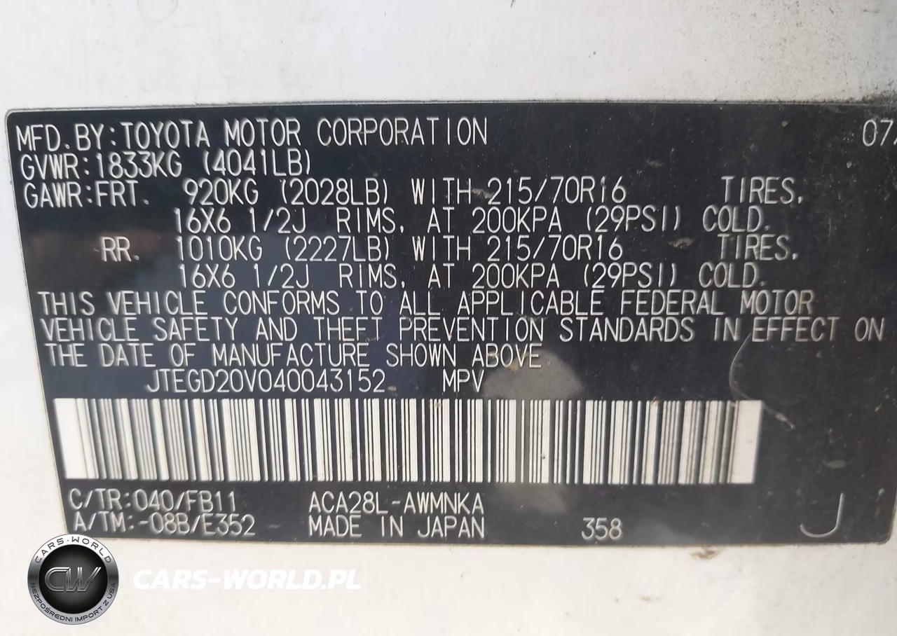 2004 Toyota Rav4 VIN:JTEGD20V040043152 - 9