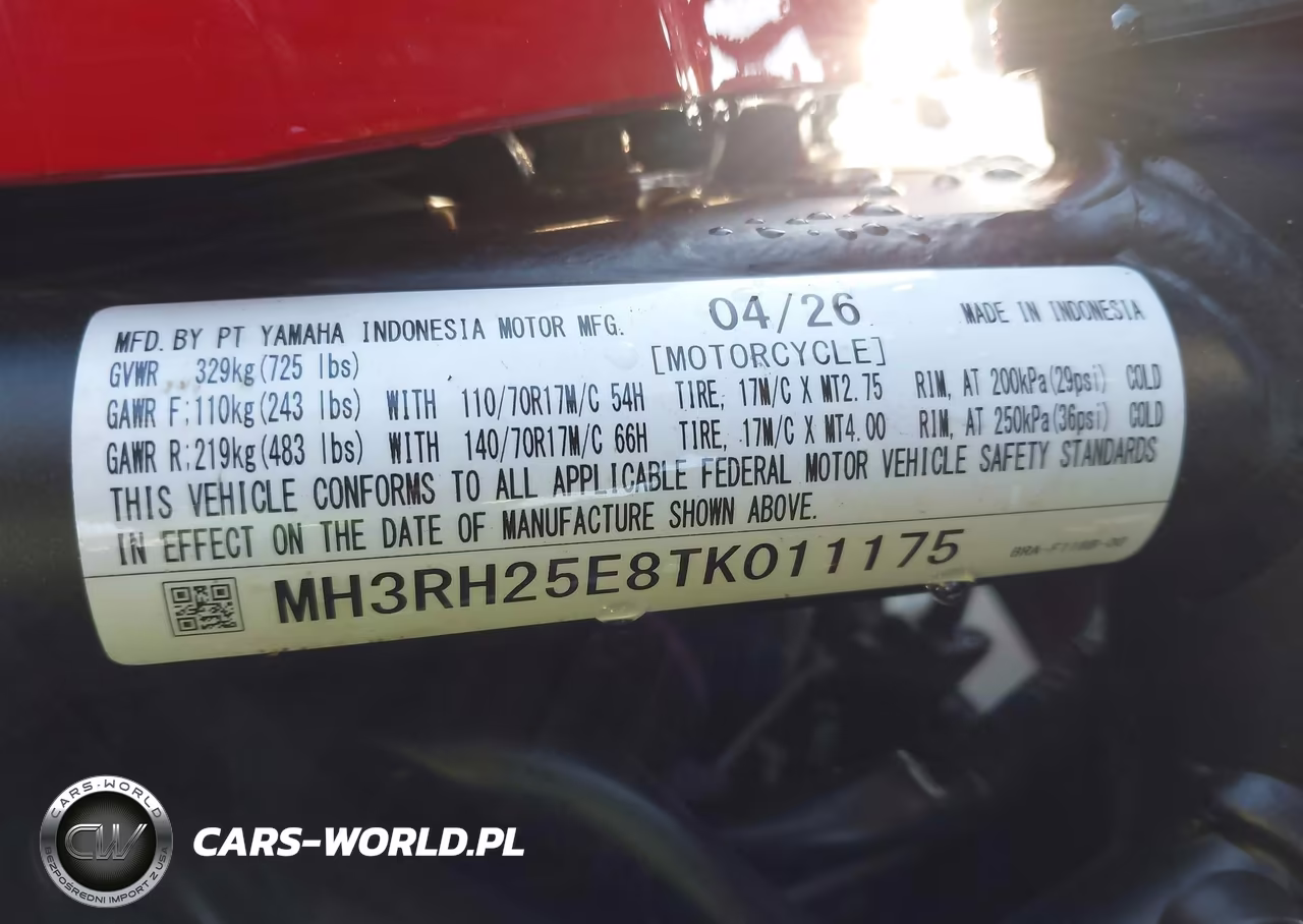2026 Yamaha Yfz320 A VIN:MH3RH25E8TK011175 - 10