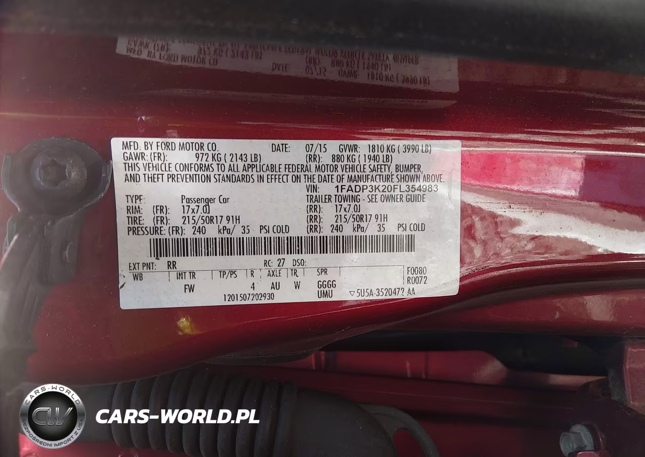 2015 Ford Focus Se VIN:1FADP3K20FL354983 - 9