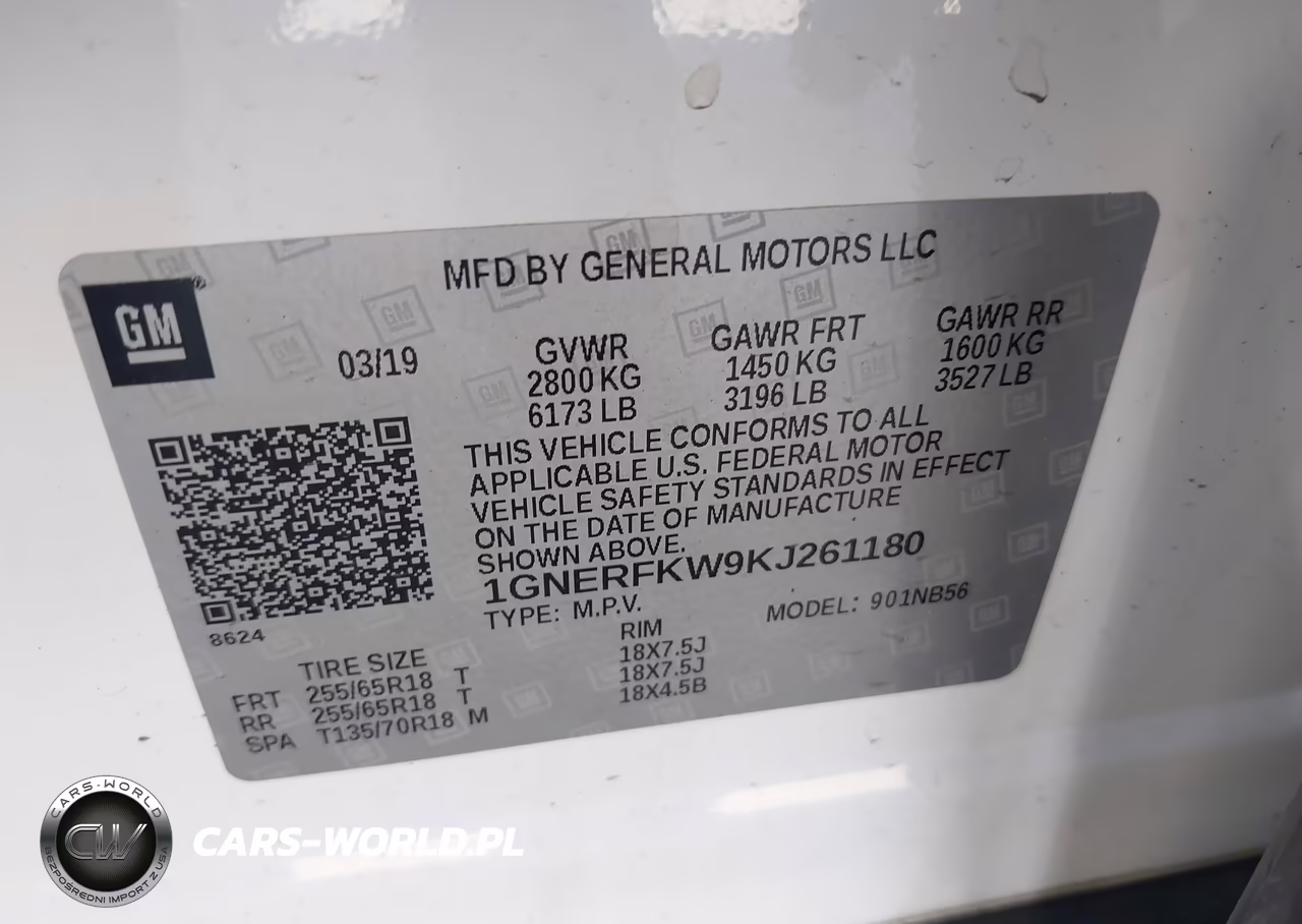 2019 Chevrolet Traverse Ls VIN:1GNERFKW9KJ261180 - 9