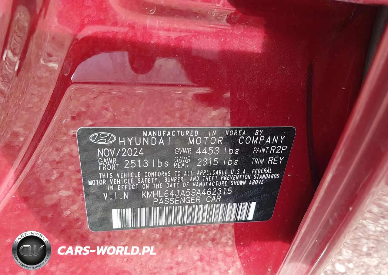 2025 Hyundai Sonata Sel VIN:KMHL64JA5SA462315 - 9