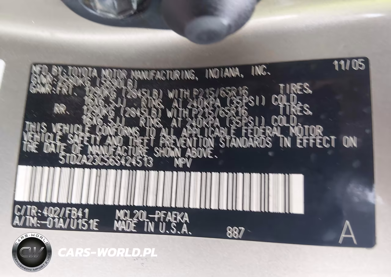 2006 Toyota Sienna Ce VIN:5TDZA23C56S424513 - 9