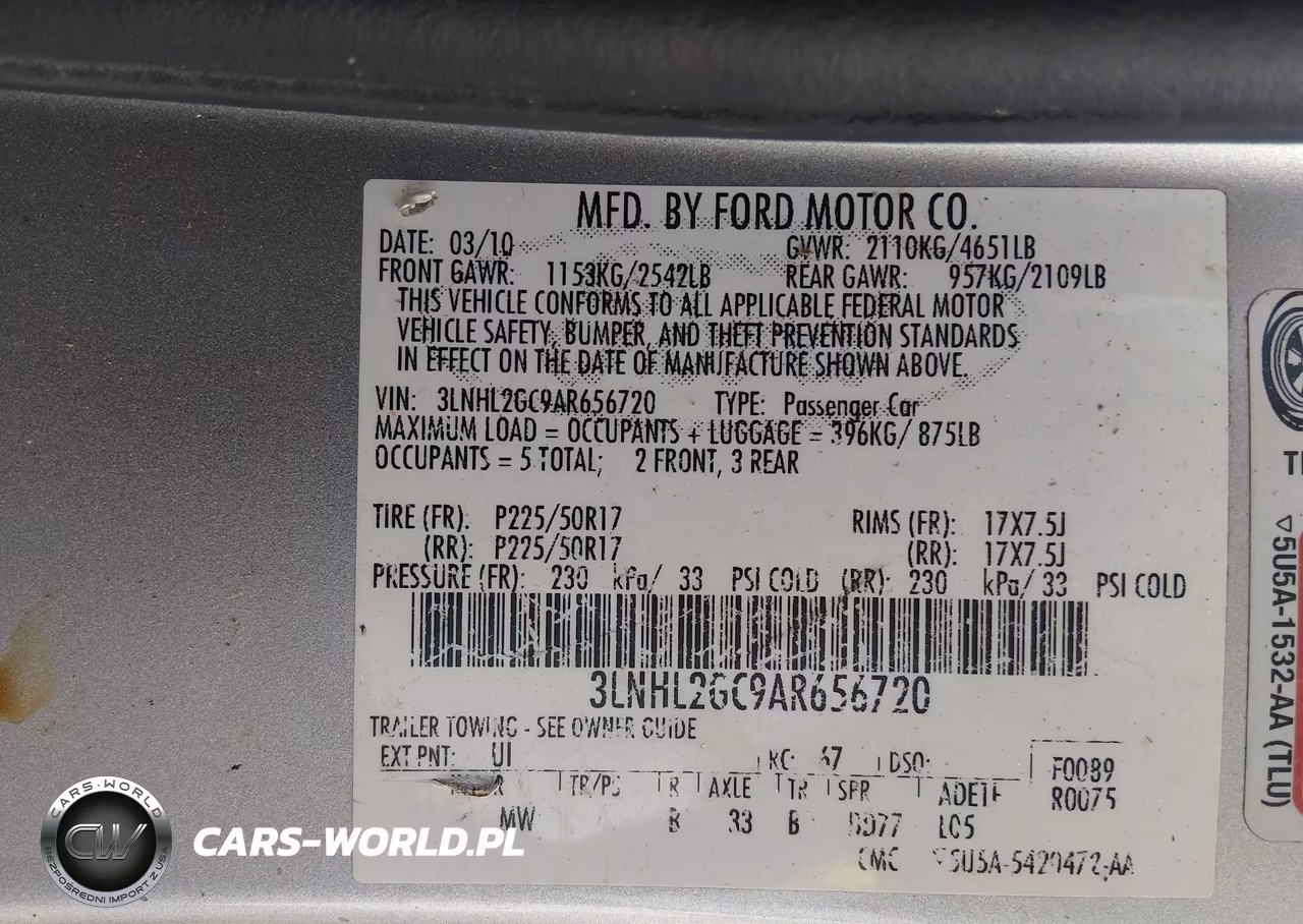2010 Lincoln Mkz VIN:3LNHL2GC9AR656720 - 9